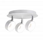 66734 Spotlight Funnel 3x6W Weiß matt /Chrom