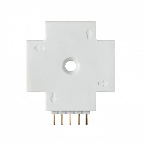 70617 Коннектор MaxLED X-Connector Silber Kunststoff