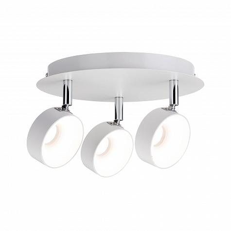 66734 Spotlight Funnel 3x6W Weiß matt /Chrom