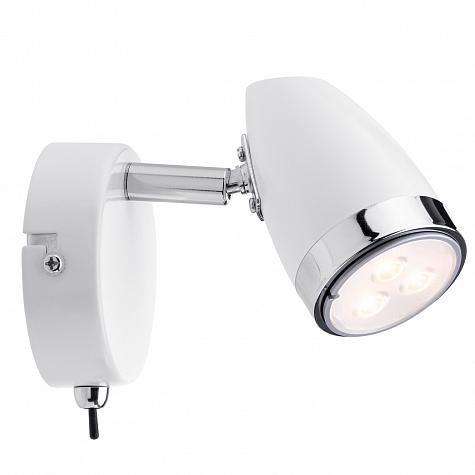 60399 Светильник Punch LED 1x3,5W GU10, белый/хром